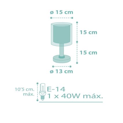 Dalber 41001H - Lampada per bambini DOTS 1xE14/40W/230V