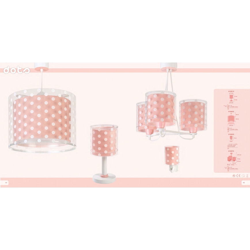 Dalber 41005S - LED Lampada piccola con spina integrata DOTS 1xE14/0,5W/230V
