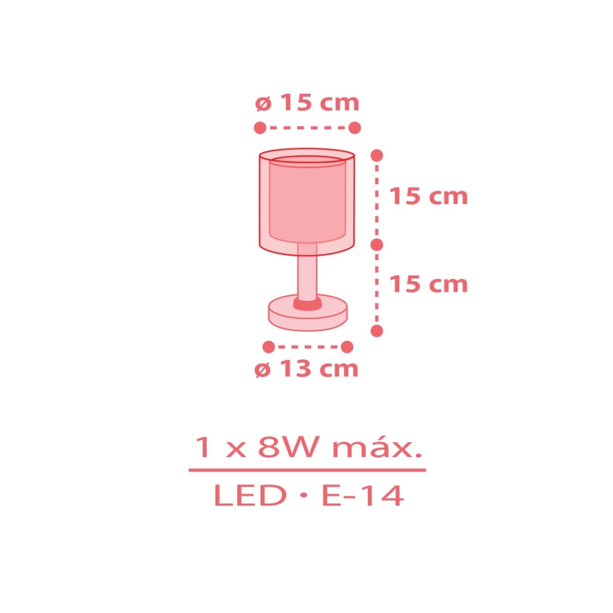 Dalber 41191 - Lampada per bambini RAINBOW 1xE14/8W/230V multicolore