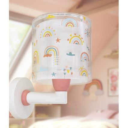 Dalber 41199 - Lampada da parete per bambini RAINBOW 1xE27/15W/230V multicolore