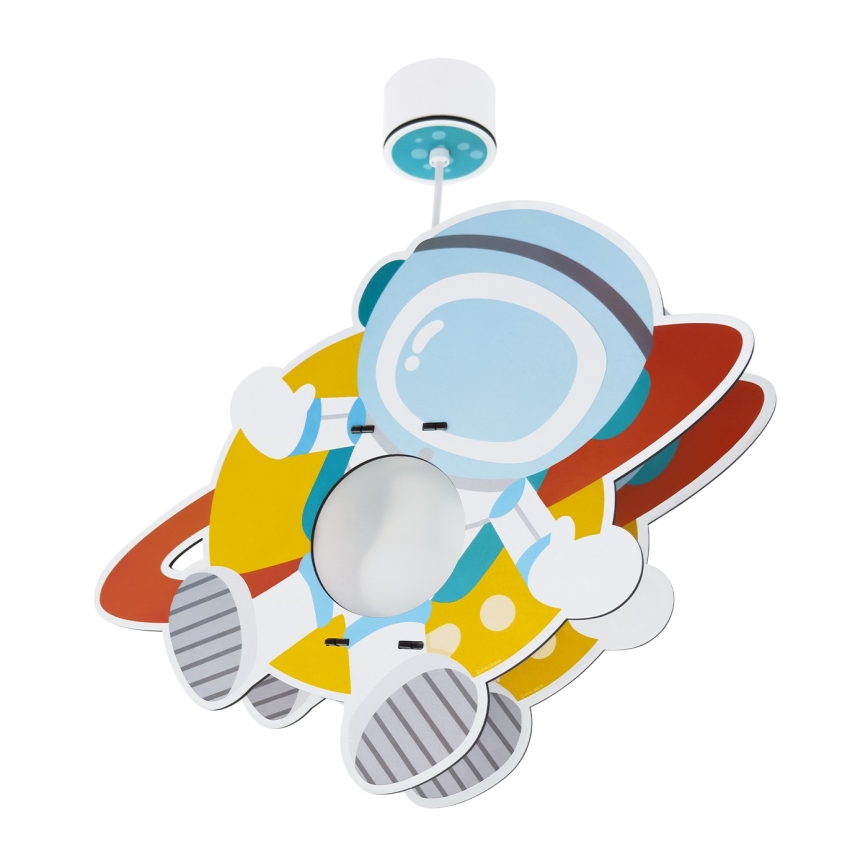 Dalber 41347 - Lampadario per bambini ASTRONAUT 1xE27/15W/230V