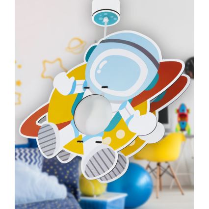 Dalber 41347 - Lampadario per bambini ASTRONAUT 1xE27/15W/230V