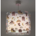 Dalber 41572S - Lampadario per cameretta BABY TEDDY 1xE27/15W/230V rosa