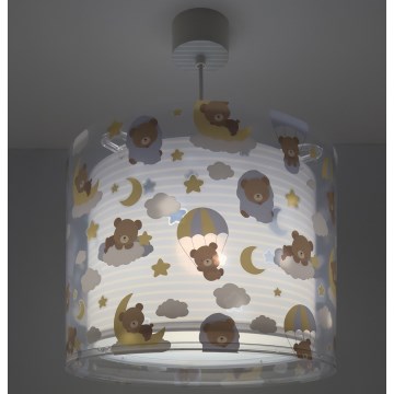 Dalber 41572T - Lampadario per bambini BABY TEDDY 1xE27/15W/230V blu