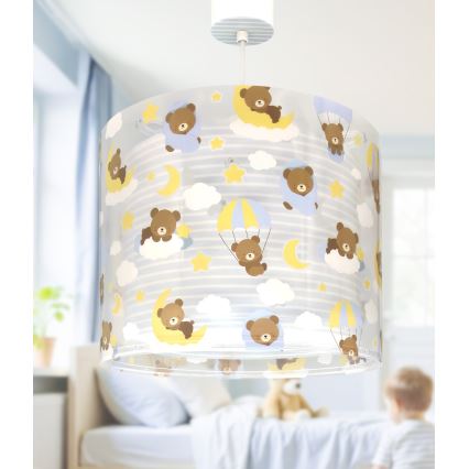 Dalber 41572T - Lampadario per bambini BABY TEDDY 1xE27/15W/230V blu