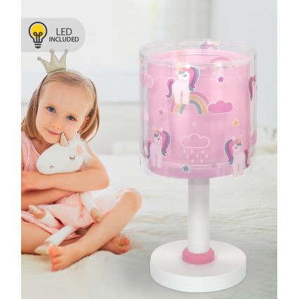 Dalber 41591N - Lampada LED per bambini UNICORNS 1xG4/4W/230V rosa