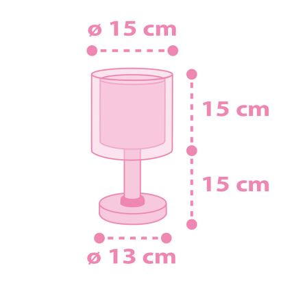 Dalber 41591N - Lampada LED per bambini UNICORNS 1xG4/4W/230V rosa