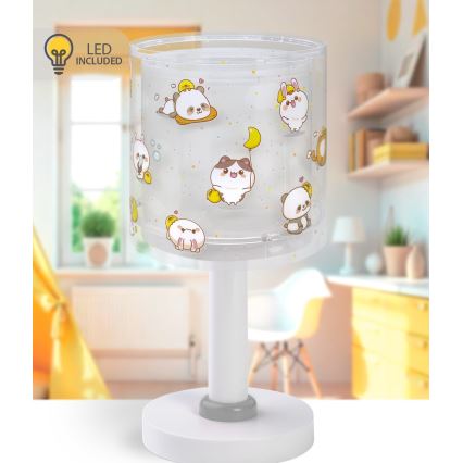 Dalber 41761E - Lampada da tavolo LED per bambini KAWAII FRIENDS 1xG4/4W/230V grigia