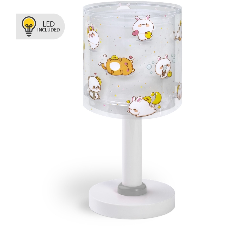 Dalber 41761E - Lampada da tavolo LED per bambini KAWAII FRIENDS 1xG4/4W/230V grigia