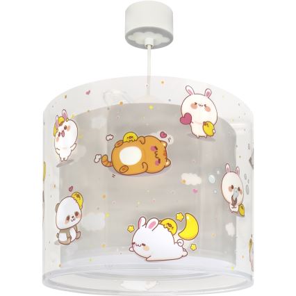 Dalber 41762E - Lampadario per cameretta KAWAII FRIENDS 1xE27/15W/230V grigio
