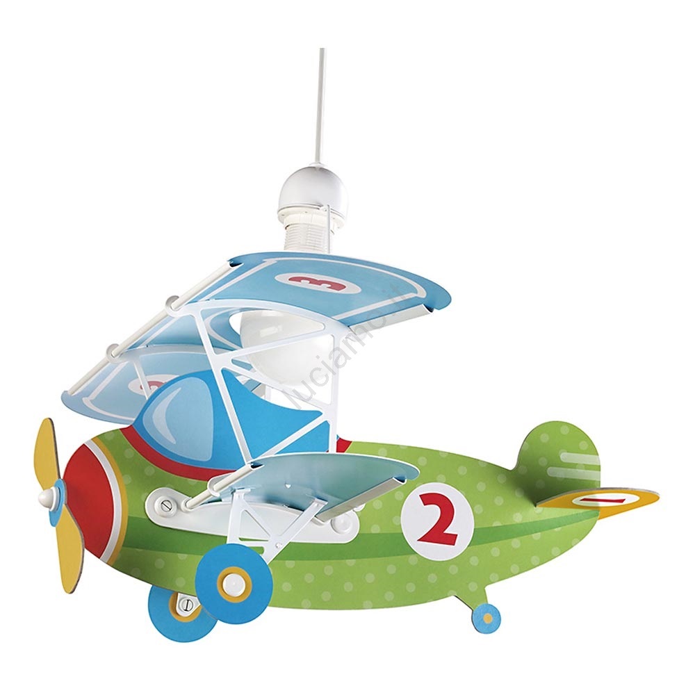 Dalber Baby Travel - Lampada Da Comodino Per Bambini Con Aerei E Auto, Multicolore, Si Illumina Al Buio, Design Spagnolo