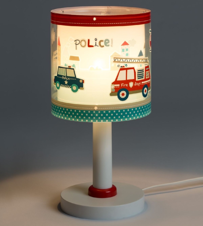 Dalber 60611N - Lampada da comodino LED per bambini POLICE 1xG4/4W/230V multicolore