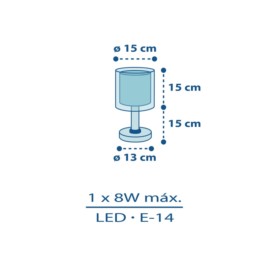 Dalber 60611N - Lampada da comodino LED per bambini POLICE 1xG4/4W/230V multicolore