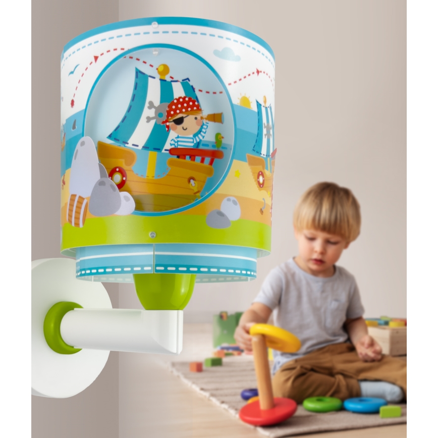 Dalber 60659 - Applique per cameretta PIRATE ISLAND 1xE27/15W/230V