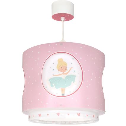 Dalber 60912 - Lampadario per cameretta PRINCESS DANCE 1xE27/15W/230V rosa