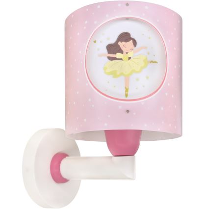 Dalber 60919 - Lampada da parete per cameretta PRINCESS DANCE 1xE27/15W/230V rosa