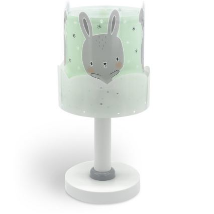 Dalber 61151H - Lampada per bambini BUNNY 1xE14/40W/230V verde