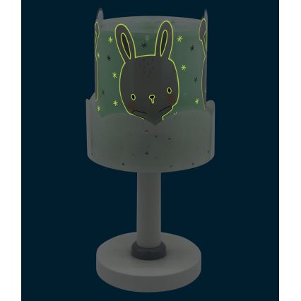 Dalber 61151H - Lampada per bambini BUNNY 1xE14/40W/230V verde