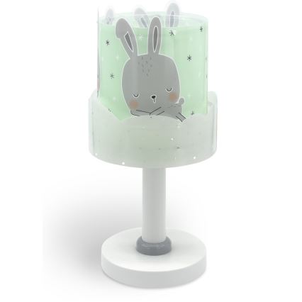 Dalber 61151H - Lampada per bambini BUNNY 1xE14/40W/230V verde