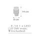 Dalber 61235E - Lampadina LED da presa MOON 1xE14/0,3W/230V