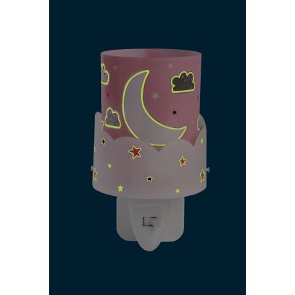 Dalber 61235S - LED Lampada piccola con spina integrata MOON 1xE14/0,5W/230V