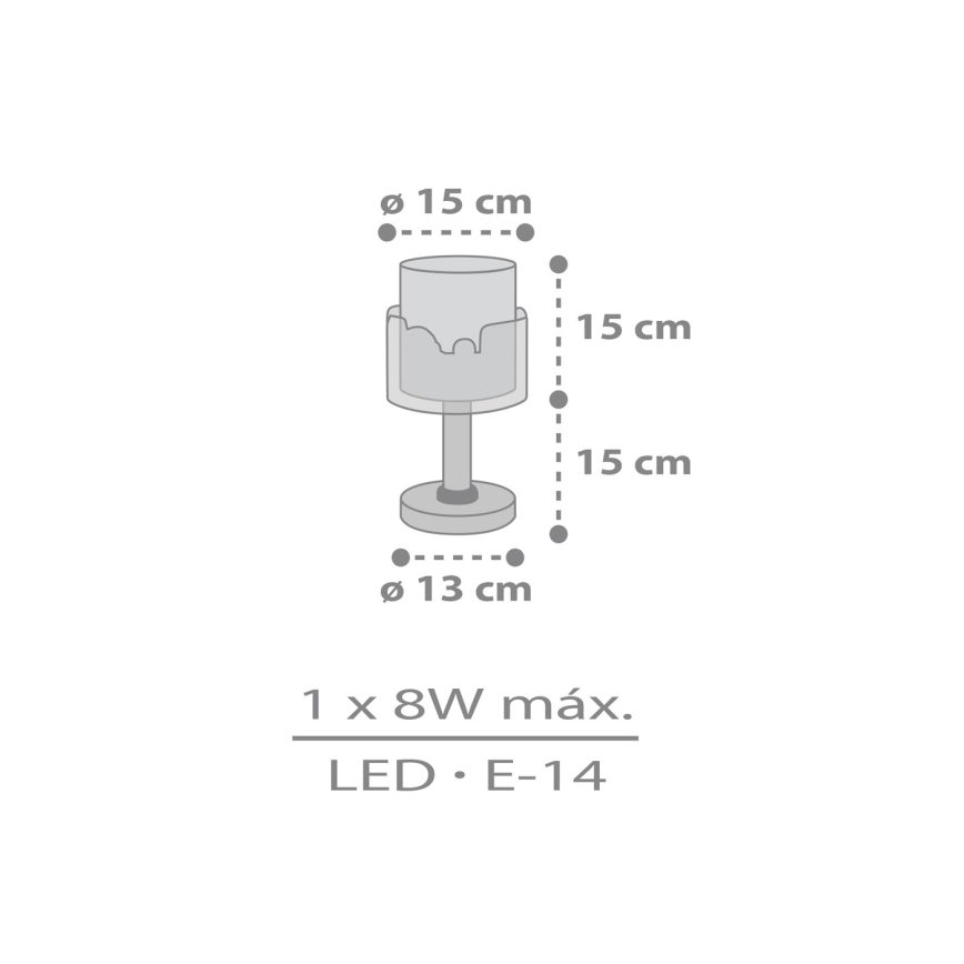 Dalber 61681N - Lampada LED per bambini BABY TRAVEL 1xG4/4W/230V multicolore
