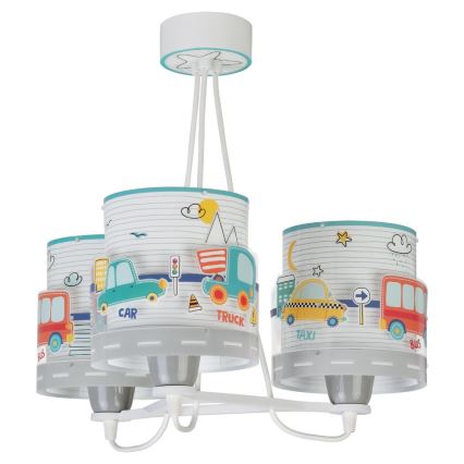 Dalber 61687 - Lampadario per bambini BABY TRAVEL 3xE27/60W/230V