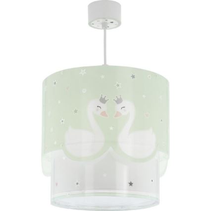 Dalber 61712H - Lampadario per bambini SWEET LOVE 1xE27/60W/230V verde