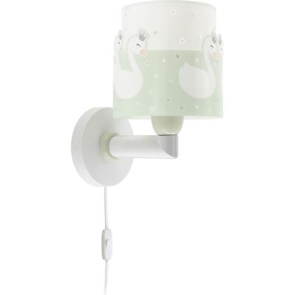 Dalber 61719H - Applique per bambini SWEET LOVE 1xE27/60W/230V verde