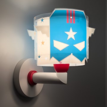 Dalber 61819 - Applique per bambini BLUE HERO 1xE27/15W/230V