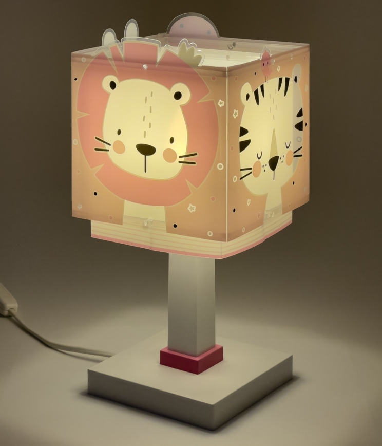 Dalber 63111NS - Lampada LED per bambini BABY JUNGLE 1xG4/4W/230V rosa