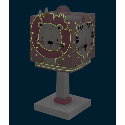 Dalber 63111NS - Lampada LED per bambini BABY JUNGLE 1xG4/4W/230V rosa