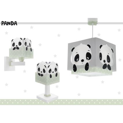 Dalber 63161H - Lampada per bambini PANDA 1xE14/40W/230V verde