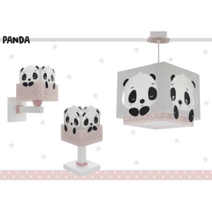 Dalber 63161S - Lampada per bambini PANDA 1xE14/40W/230V rosa