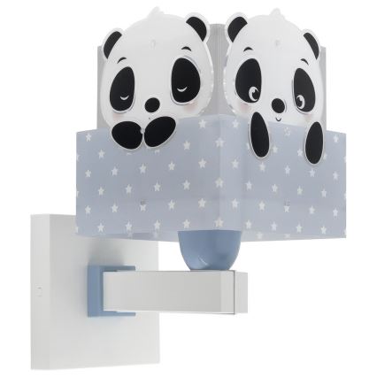 Dalber 63169T - Applique per bambini PANDA 1xE27/60W/230V blu