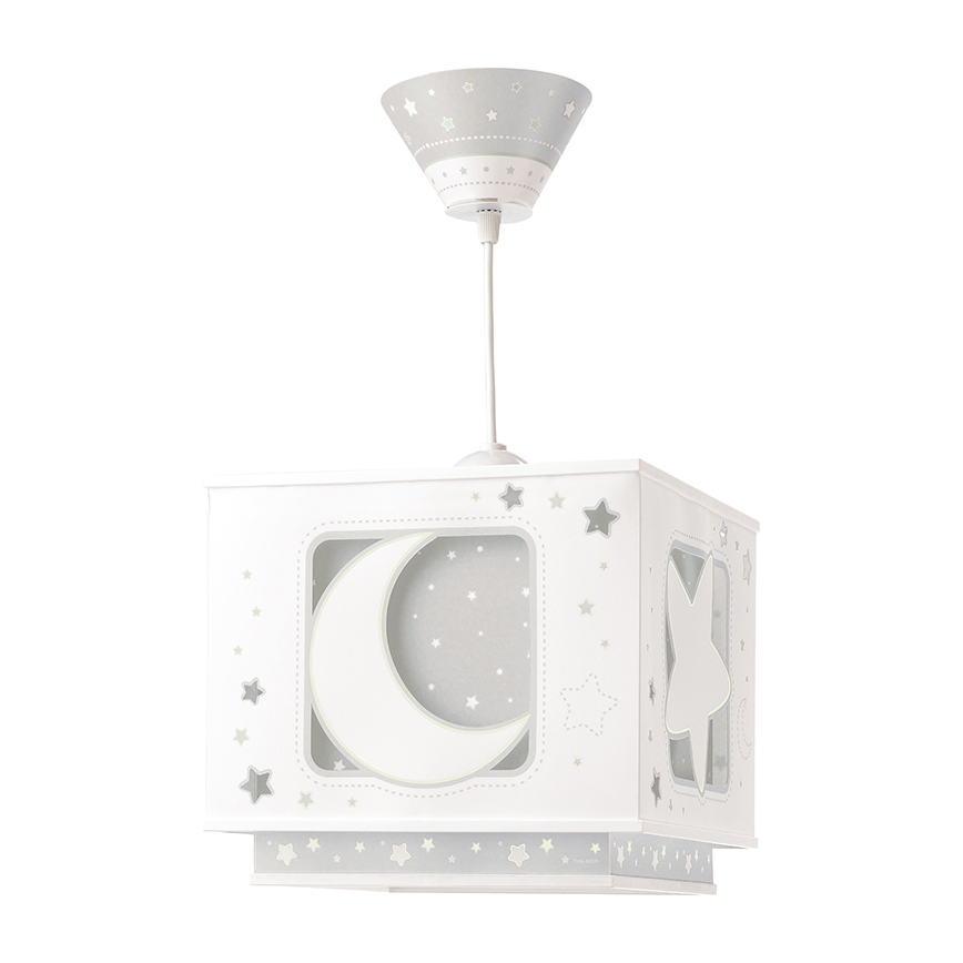 Dalber 63232E - Lampadario per bambini MOON LIGHT 1xE27/60W/230V