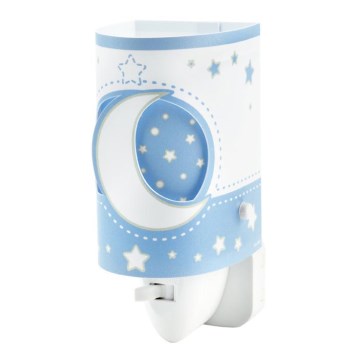 Dalber 63235LT - Lampada per bambini LED da presa BLUE MOON LED/0,5W