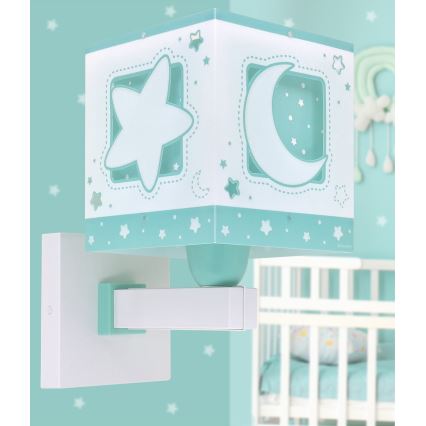 Dalber 63239H - Applique per bambini MOONLIGHT 1xE27/15W/230V verde