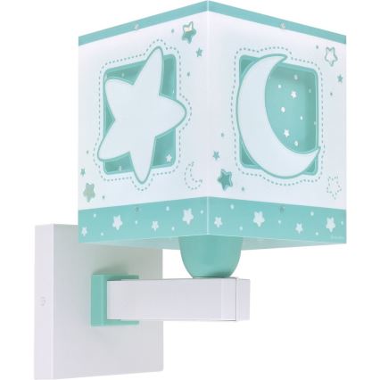 Dalber 63239H - Applique per bambini MOONLIGHT 1xE27/15W/230V verde