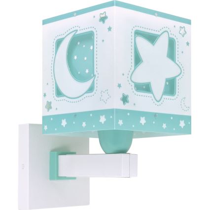 Dalber 63239H - Applique per bambini MOONLIGHT 1xE27/15W/230V verde