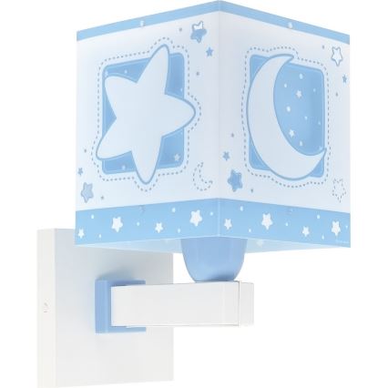 Dalber 63239T - Applique per bambini MOONLIGHT 1xE27/15W/230V blu