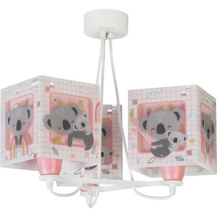 Dalber 63267S - Lampadario per bambini KOALA 3xE27/60W/230V