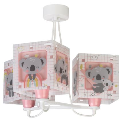 Dalber 63267S - Lampadario per bambini KOALA 3xE27/60W/230V