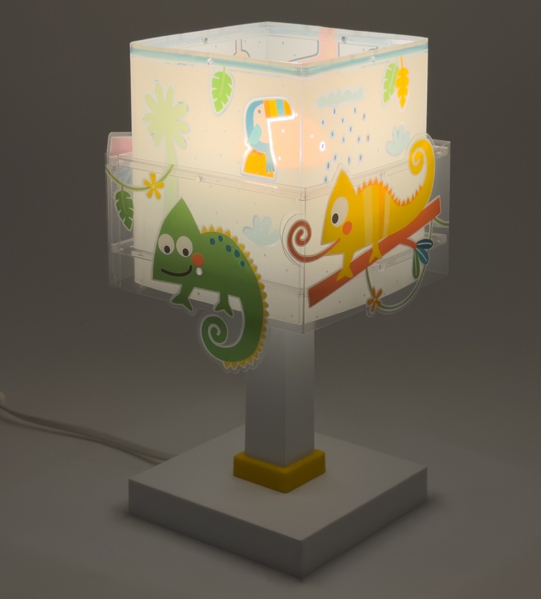 Dalber 63311N - Lampada da comodino LED per bambini HAPPY JUNGLE 1xG4/4W/230V multicolore