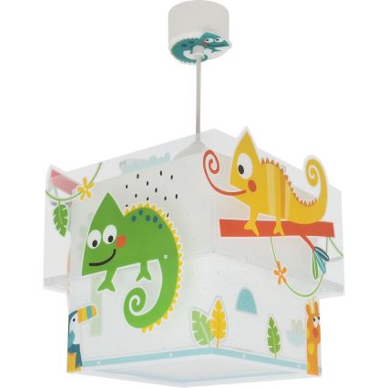 Dalber 63312 - Lampadario per bambini HAPPY JUNGLE 1xE27/15W/230V