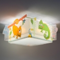 Dalber 63316 - Lampada da soffitto per bambini HAPPY JUNGLE 2xE27/15W/230V