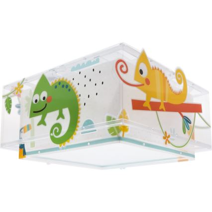 Dalber 63316 - Plafoniera per bambini HAPPY JUNGLE 2xE27/15W/230V