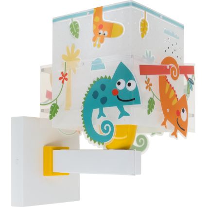 Dalber 63319 - Applique per bambini HAPPY JUNGLE 1xE27/15W/230V