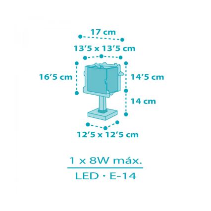 Dalber 63351N - Lampada LED per bambini ROCKET 1xG4/4W/230V multicolore