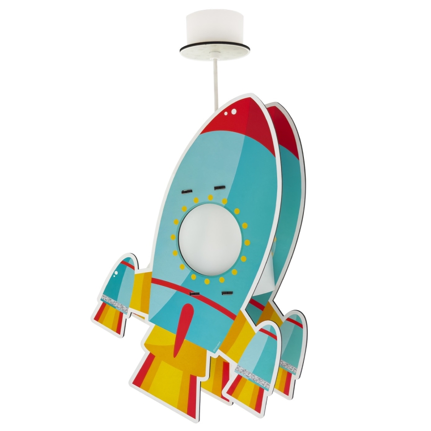 Dalber 63357 - Lampadario per bambini ROCKET 1xE27/15W/230V